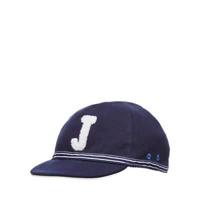 Baby boys' navy logo cap